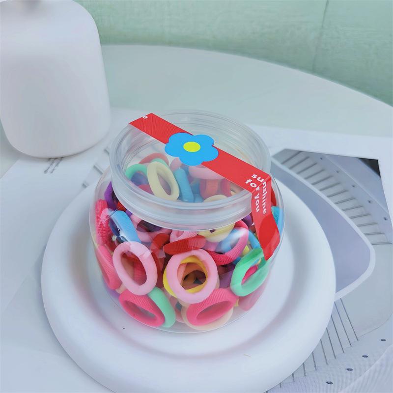 Cute Candy Color Hair Ties for Girls - Non-Damaging Rubber Bands & Towel Rings
