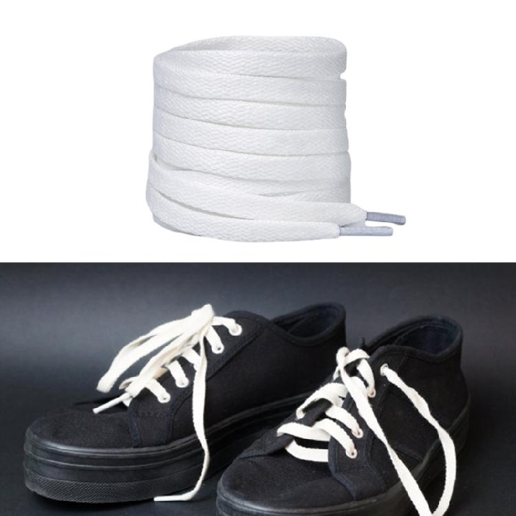 1 Pair Replacement Flat Colorful Sneaker Shoelaces 8mm Wide Athletic Running Shoes Laces for Trainers and Casual Wear