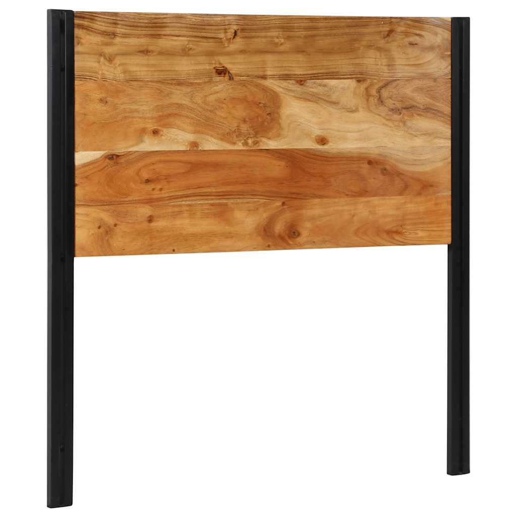 Headboard 100 cm Solid Acacia Wood and Iron