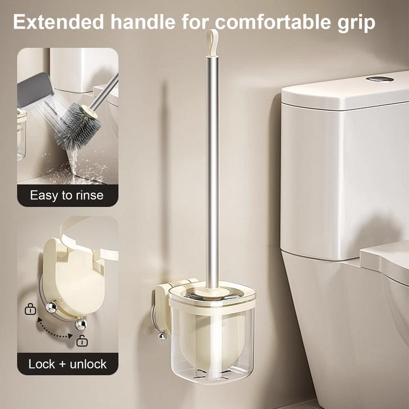Wall Mounted Toilet Brush Special for household cleaning and bathroom cleaning without dead corners Quick Drying Toilet Cleaning