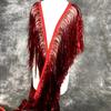 1.1 Yards Laser Shiny Tassel Fringe Trim Lace Ribbon Tassels Christmas Decor Curtains Latin Dance Dresses Skirt Fringes Sewing