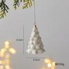 Mini Ceramic Four Tier Puff Christmas Tree Decoration Hanging for Christmas Halloween Thanksgiving Christmas Gift