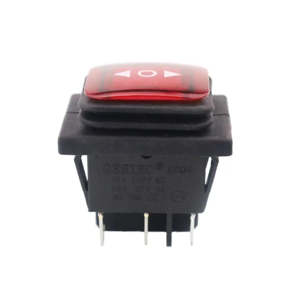 Easy Installation Momentary Polarity Toggle Switch Waterproof DC 12V 10A Reverse Switch Control Motor 6 Pin 3 Position