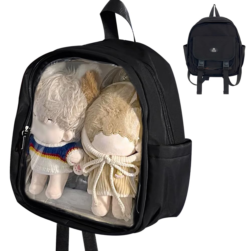 

Oshigoto Ita Detachable Front 3 2 Transparent Includes Lid and Ita Plush Storage [YUYAKESHI] Backpack, Bag, Bag, Oshikatsu, Parts, Modes, Windows, чорний