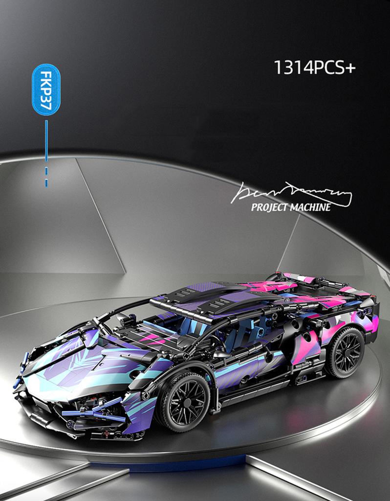 Technical Racing Sport Car Model Building Blocks DIY Tabletop Decoration Model Kids Adult Birthday Christmas Halloween gifts