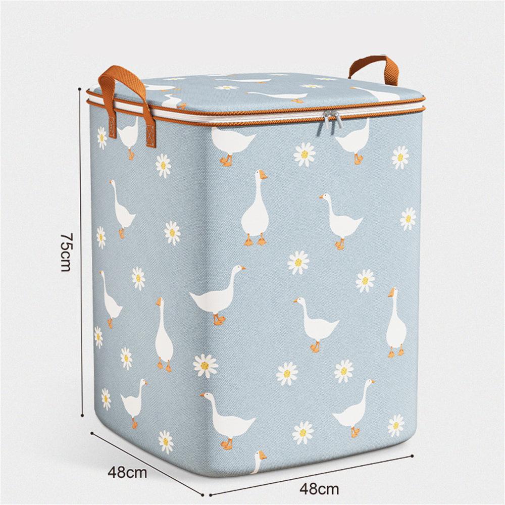 Large Capacity Clothes Quilt Storage Basket Foldable Quilt Storage Bag 100/140/180l Foldable Blanket Underwear Storage Box