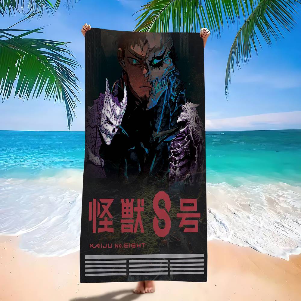 

Anime Kaiju No. 8 Big Microfiber Beach Towels Quick Dry Towel Sand Beach Towels Pool Towel For Travel Swim Pool Yoga W30*H60(CM)