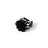 Adjustable Black Rose Gothic Victorian Filigree Ring