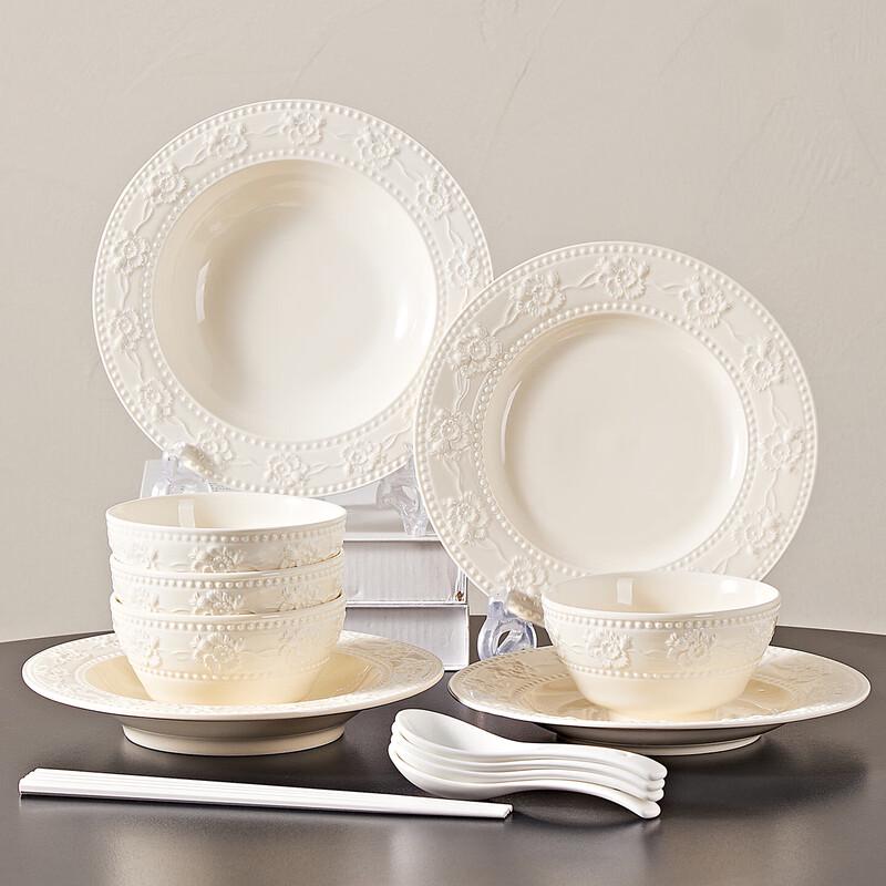 Cream Style Ceramic Dinnerware Set