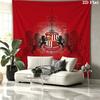 Sunderland A.F Custom Name Wall Tapestry Aesthetic Wall Hanging Printed Fabric Blanket Decorative Tapestries for Bedroom Living Room Home Decor