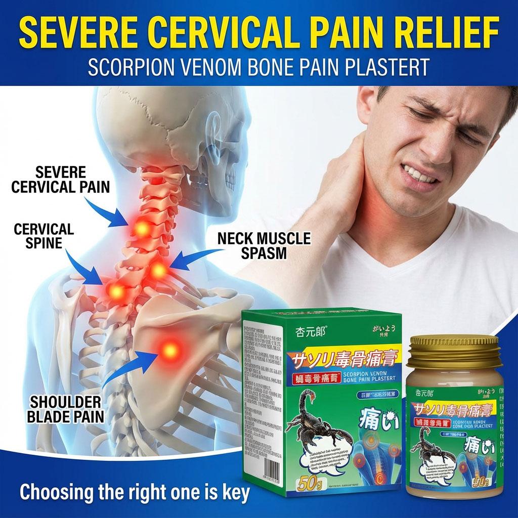 50g Herbal Soothing Balm, Massage Cream for Neck Shoulder & Joint Comfort, Relaxing Body Care Ointment