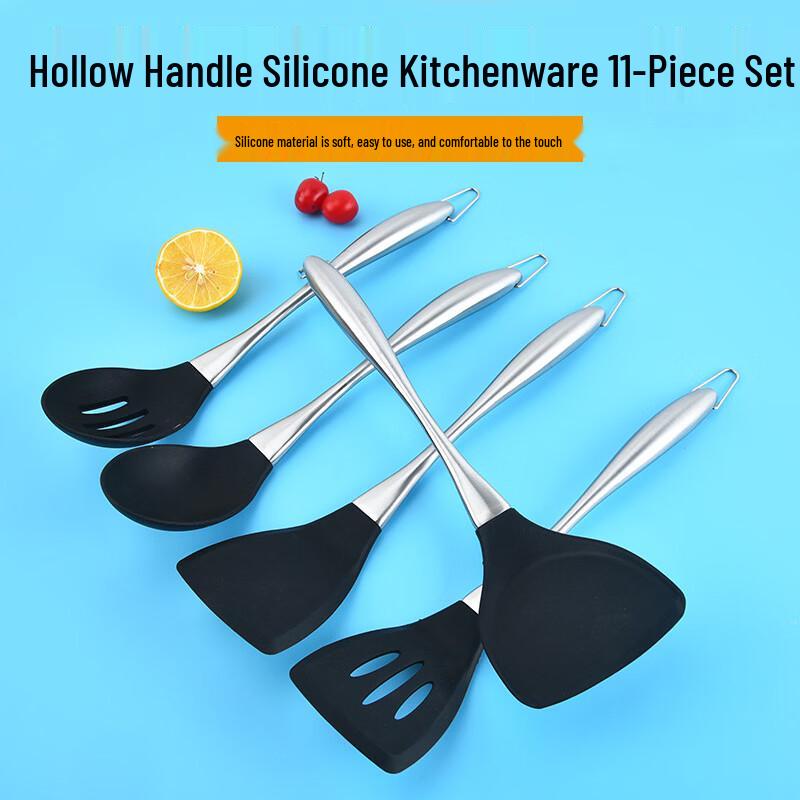 SMVP Silicone & Stainless Steel Kitchen Utensil Set