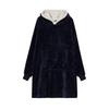 Unisex Winter Fleece Robe - Thick, Warm, Outdoor & Home Mid-Length for Couples