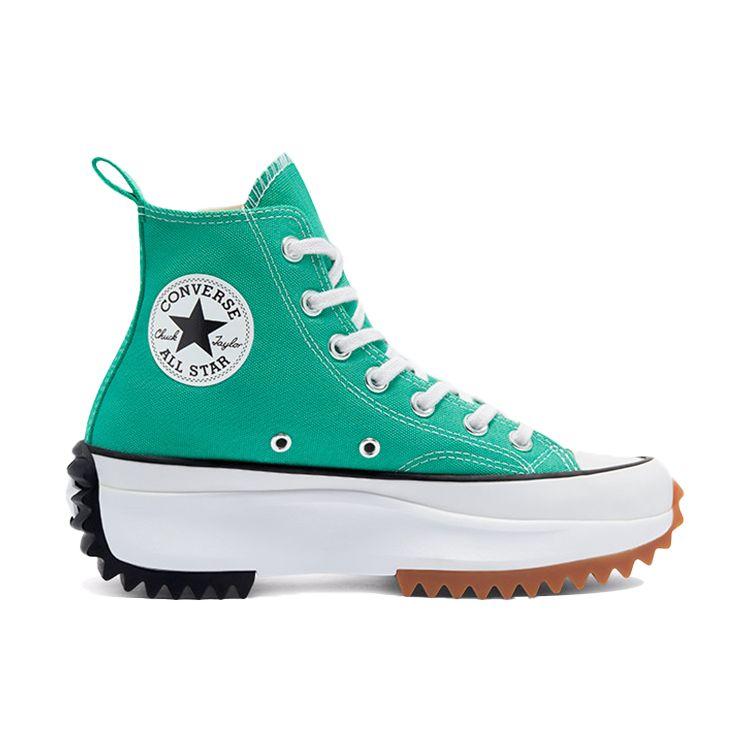 Converse Run Star Hike High Court Green Gum Unisex Sneakers White 170441C