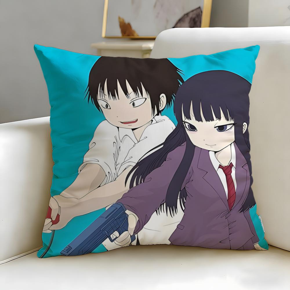Classic Anime Hi Score Girl Cushion Cover Soft & Easy-Wash Pillow Case – Versatile for Couch, Bed, Travel and Office