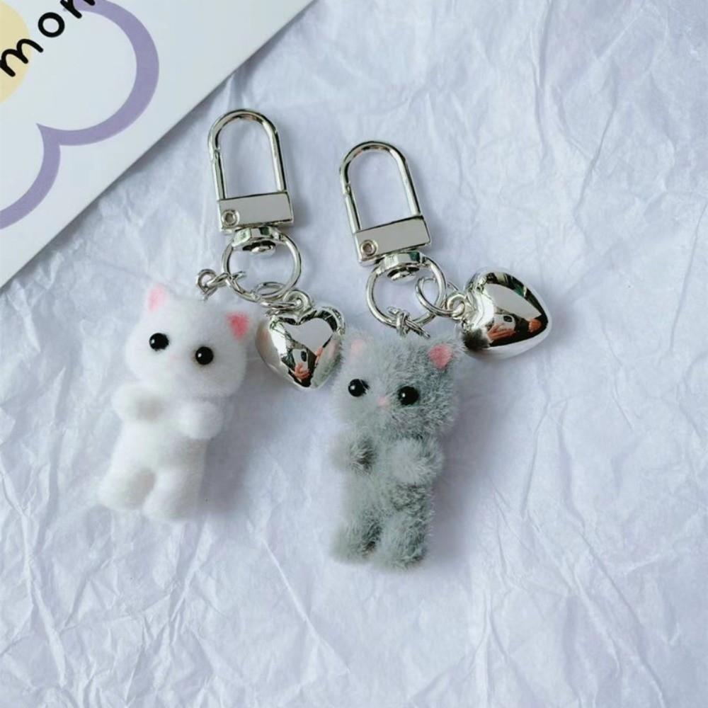 Kreative Plüschkatzen-Anhänger-Ornamente Autoschlüsselanhänger Modischer Katzen-Schlüsselanhänger Geschenke