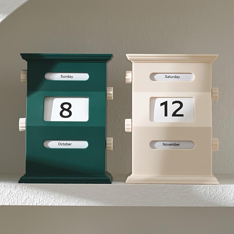 Desktop Calendar With Flip Display Reusable Calendar For Each Year Day And Month Indicators Reusable Home Ornaments Gift