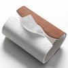 Cave Stone Tissue Box Advanced Sense Living Room Luxury Walnut Leather Paper Box Creative Paper Box Home Decoration