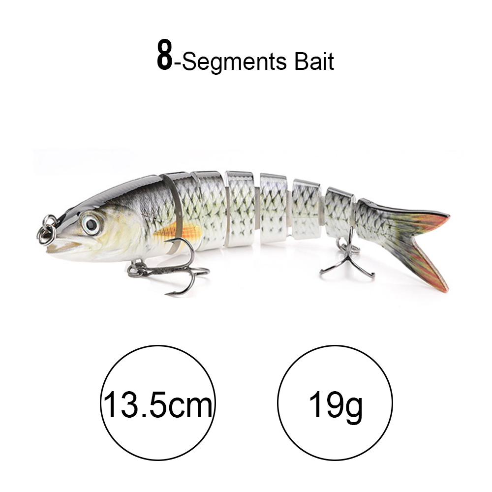 

10см 10г Тонущие Крэнки Рыболовная Приманка 10-секционный Воблер Жесткая Искусственная Приманка Для Рыбалки на Щуку Аксессуары Свимбейт As Shown