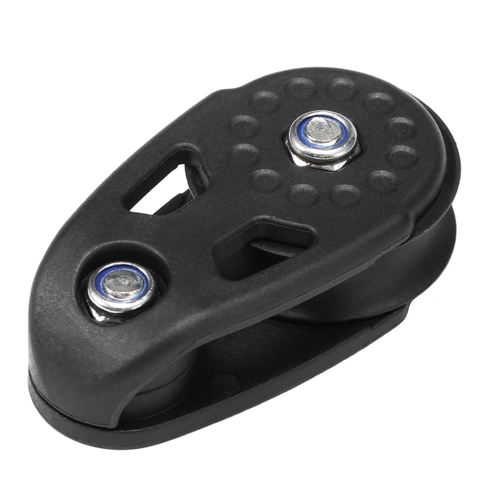 2 PCS Kayak Slide Rail Anchor Trolley Kit Pulley Blocks for Kayak Canoe Boat