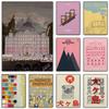 Wes Anderson Klasický filmový plakát The Grand Budapest Filmové plátno Tisk Minimalistická nástěnná domácí dekorace Sváteční dárky