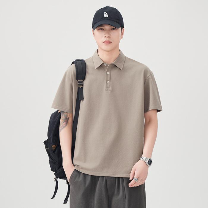 

New Summer Versatile Loose Lapel Short-sleeved POLO Shirt Thin Short-sleeved 4XL