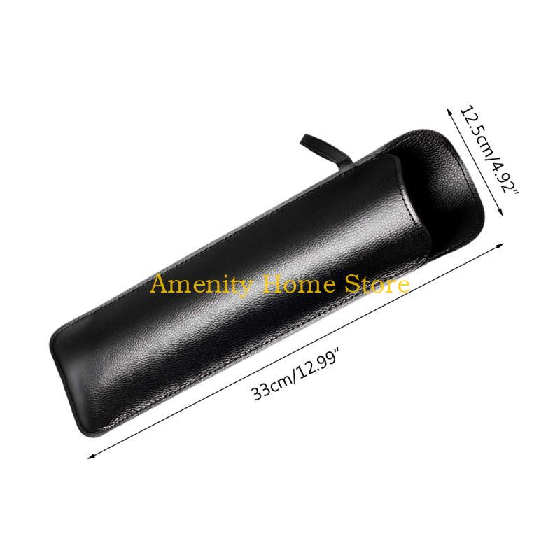 F26C Elegant Umbrella Bag Umbrella Carry Bag Black PU Leather Go on a Mission OR Car Vehicle Water Absorption Bag