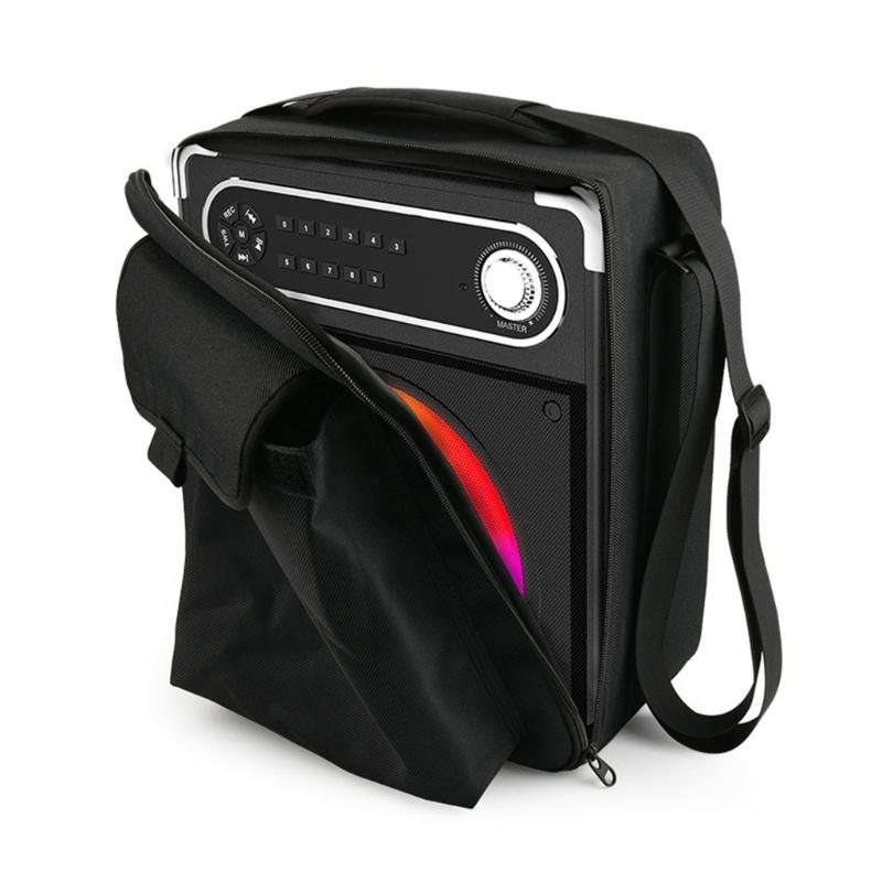 Przenośna Torba Do Przenoszenia Na Głośniki Maszyny Karaoke JYX Z Bocznymi Mikrofonami, Kieszeń Do Przechowywania, Uchwyt Na Karaoke Plenerowe