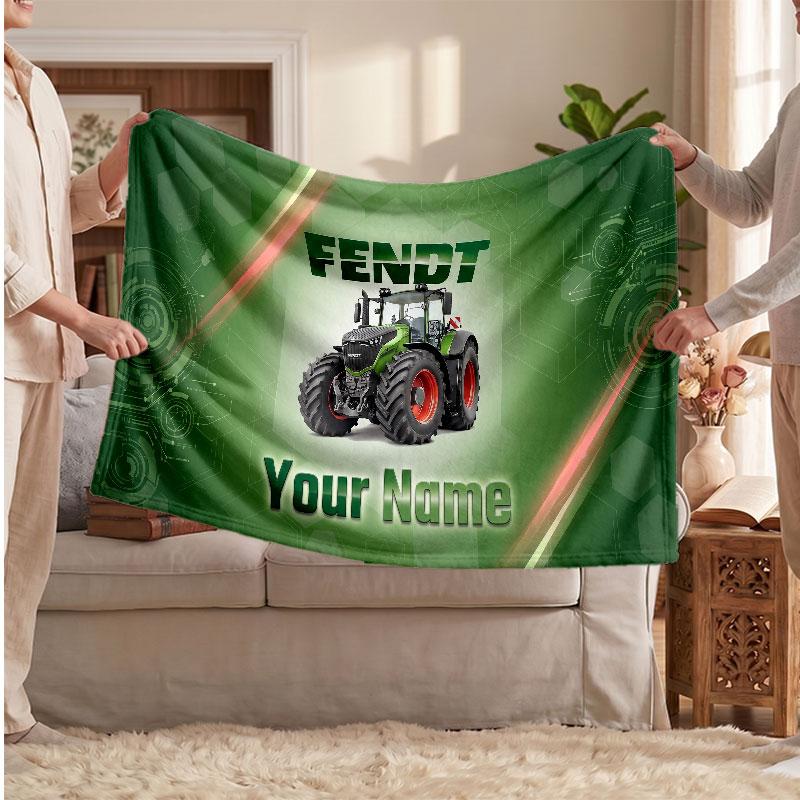 Coperta di Flanella Fendt, Testo Nome Personalizzato Morbida Coperta da Divano Decorazione per la Casa Regalo