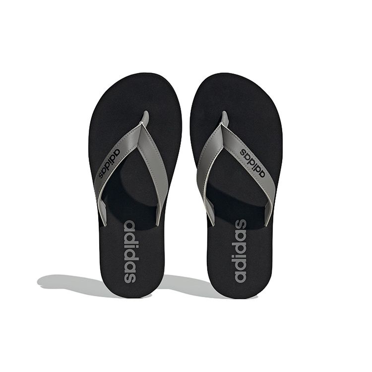 Adidas Eezay Non-Slip Durable EVA Massage Flip Flops Men Footwear Black Gray HP2927