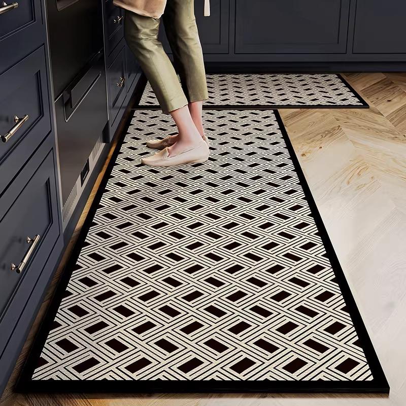 Kitchen Rug Long Carpet Absorbent Rug Non-slip Floor Mat American Style High-end Carpets Diatom Mud Mats Home Decoration Rugs