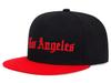 Sproutsy Men's Baseball Cap, Stylish, Casual, Unisex, Los Angeles (Black + Red)
