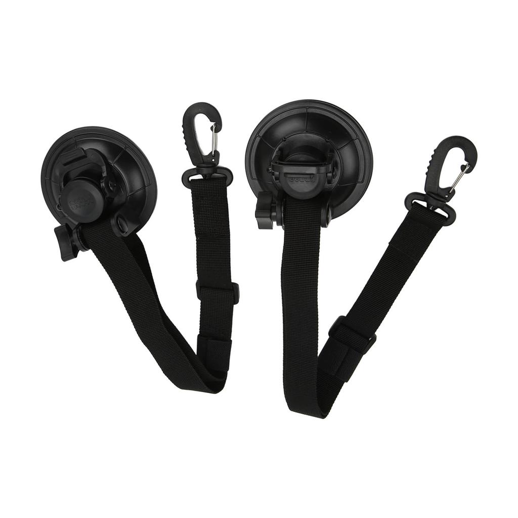 2PCS 9cm Suction Cup Anchor Securing Hook Tie Downs with Carabiner for Car Side Awning