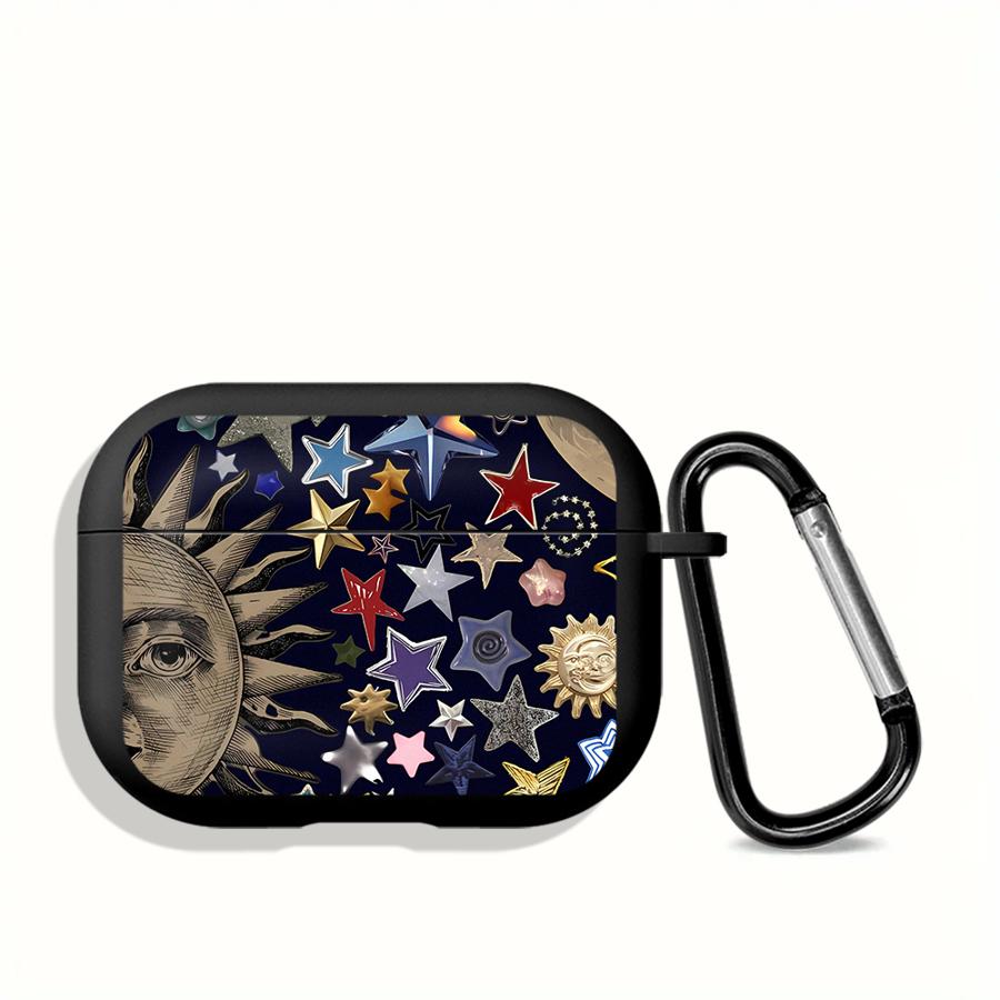 Earphone Cases Cover Case For Airpods 4 1 Pro3 Pro 2 3 Pro2 Star Moon Pattern