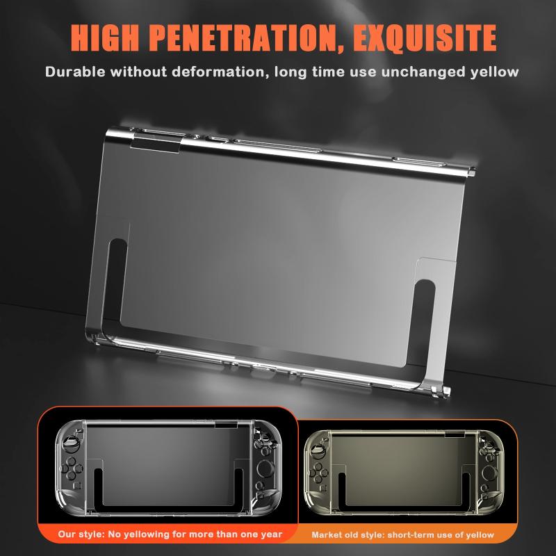 Clear Pc Hard Case For Nintendo Switch 2 Split Protective Case Cover Protective Shell Cover Anti-Scratch Protector Case