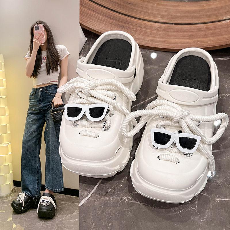 TUINANLE Women's Diy Clogs Slippers Woman Garden Shoes Beach Sandals Non Slip Summer High Quality Platform Slides Fashion