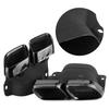 Quad Exhaust Tips Fit for MercedesAMG C63S W205 S205 C205 A205 PreFacelift 20152018(Black Chrome )