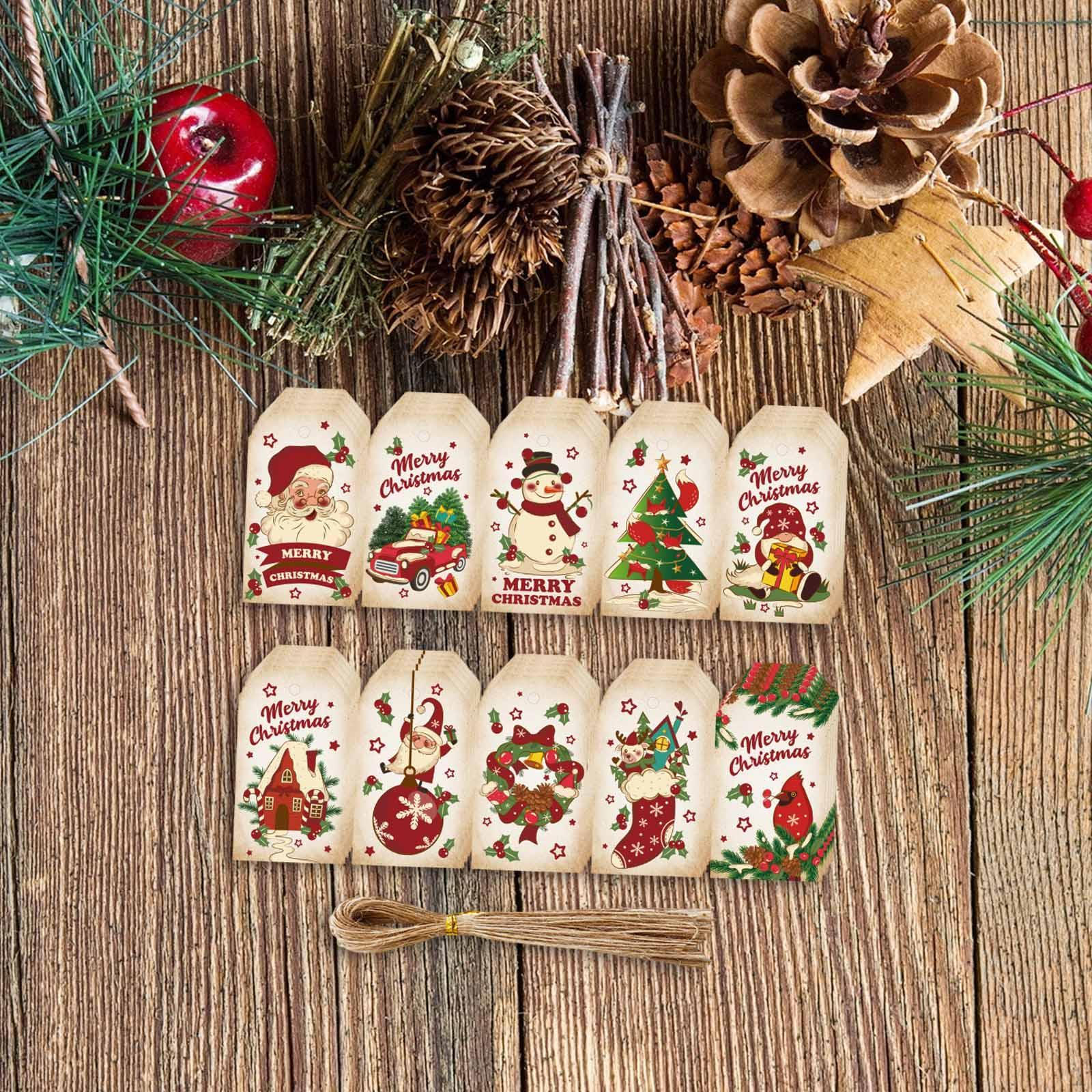 

Рождественские подарочные бирки, упаковка, маркировка, автомобиль, 10 шаблонов, креативные подвесные этикетки Quantity 50