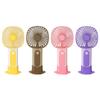 Mini Cartoon USB Rechargeable Handheld Fan - Three-Speed, Silent, Strong Wind Portable Desktop Fan