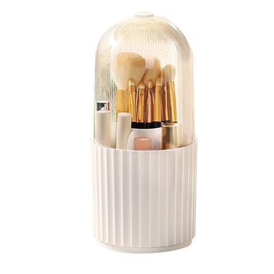 Pojemnik na pędzle do makijażu Ochrona przed kurzem Obrotowy o 360 stopni Duża pojemność 5 przegródek Makijaż