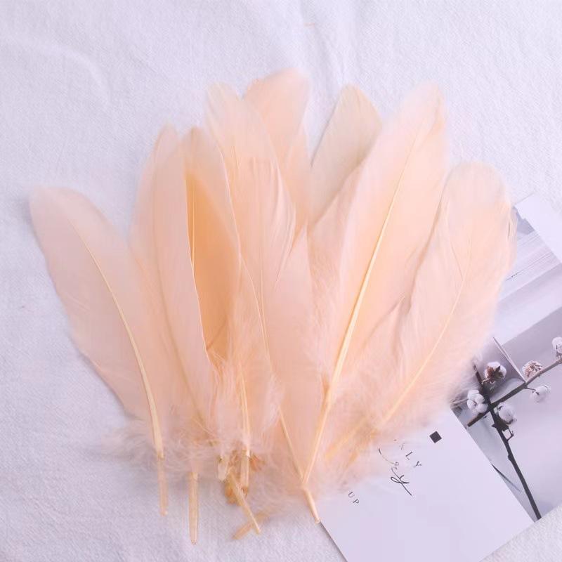 50Pcs28 Color Diy Feather Hard Big Floating Feather Wedding Dress Children Handmade Decoration Materials