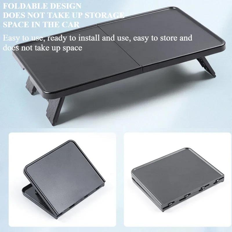 for Tesla Model 3 Y YL 2026 2025 Center Console Table Foldable Food Drink Desk Portable Mini Storage Organizer Tray Model3 2022