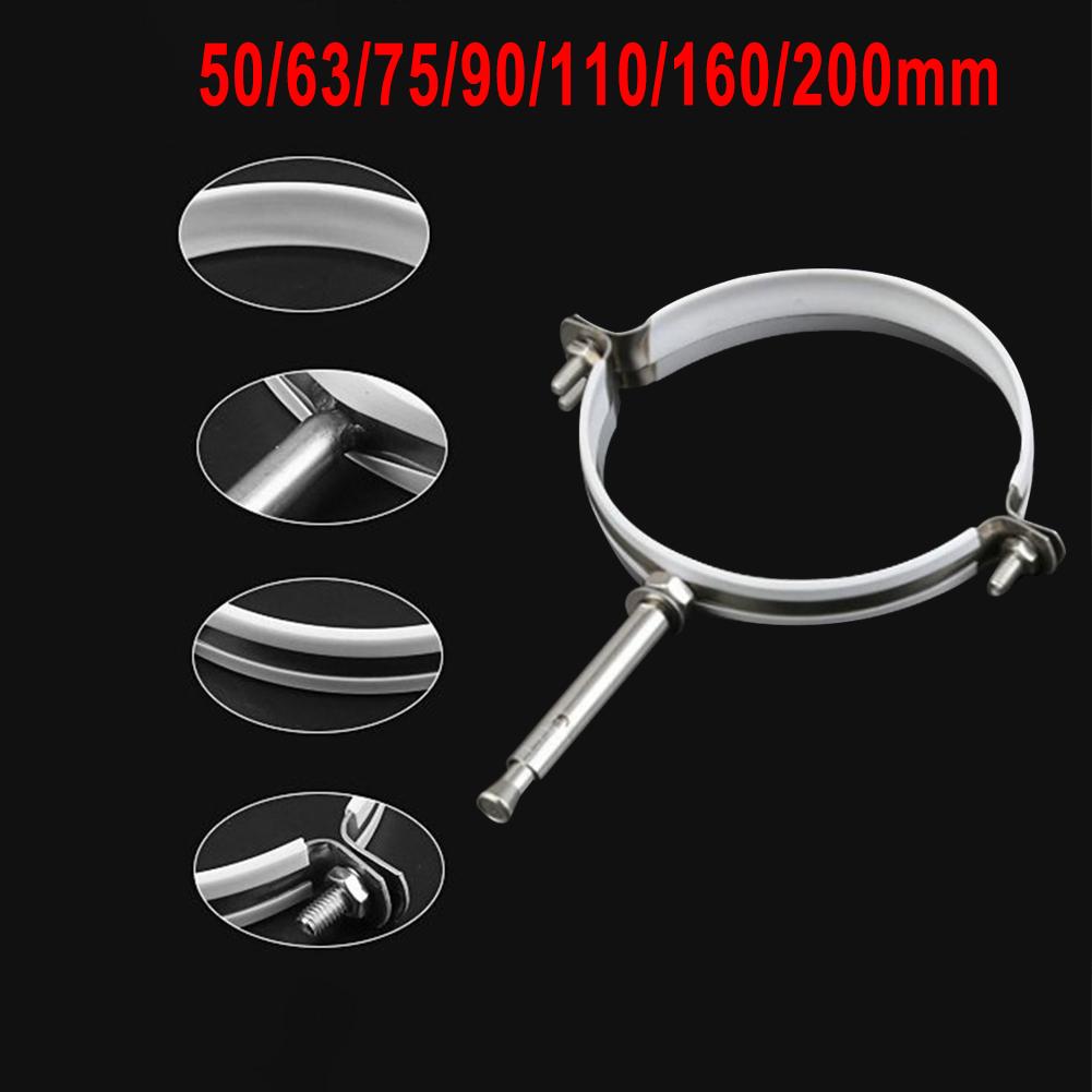 1pcs Wall Support Clamp With Screw Chimney Flue Wall Support Clamp With Screw 50-200mm Stainless Steel Clamp Hardware Clamps
