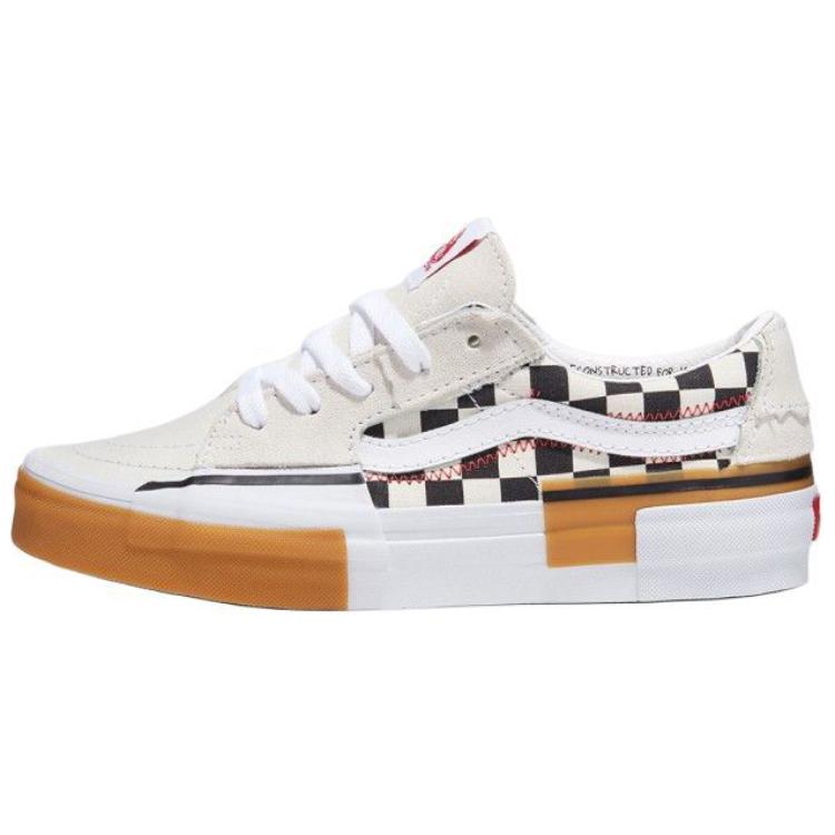 

Vans SK8 Low Top Skateboard Shoes Unisex White Sneakers VN0009QS4481 35