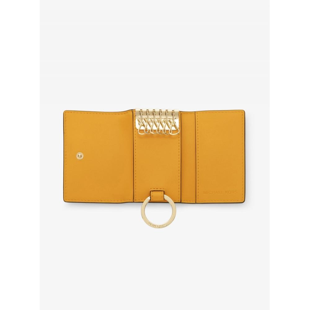 Michael Kors [japan Limited] Jet Set Travel Key Case Small   Mk Signature 35f3gtvp5v3357 Pop Orange