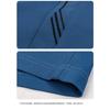 Men's White Ice Silk Short Sleeve Polo Shirt - Striped Placket Casual Business Formal Summer Top