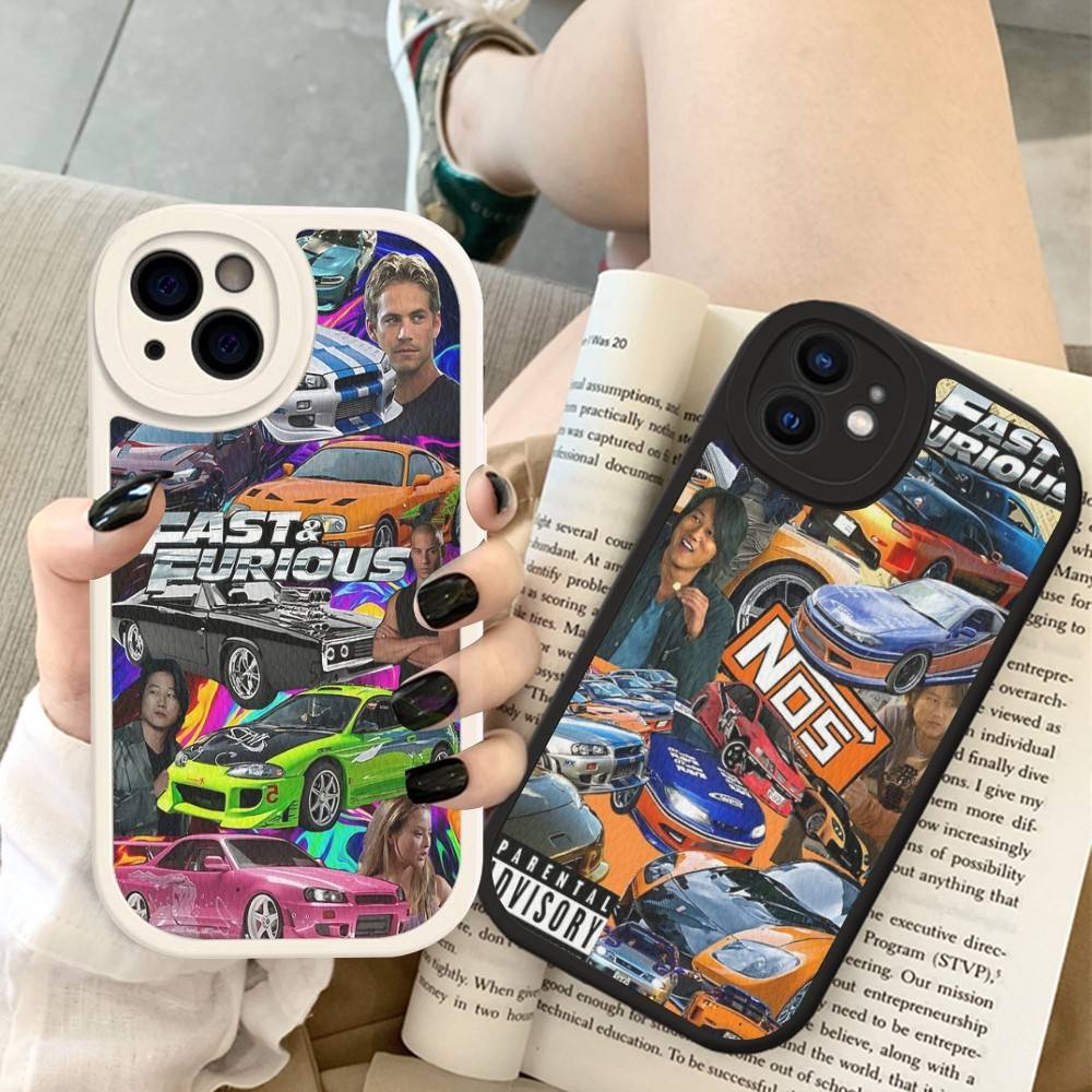 Action Movie Series Fast F-Furious Phone Case For IPhone 16 15 14 13 12 11 Pro Max Plus Leather Cover