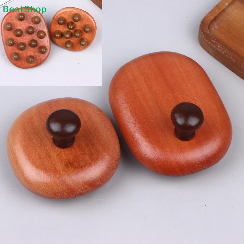 Wooden Massage Tool | Natural Wood Body Massager with Acupressure Nodes for Relaxation