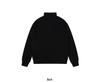 350g Heavyweight Stand Collar Half-Zip Hoodie for Outdoor Sports - Plain Color, High Quality, Spring & Autumn Wear