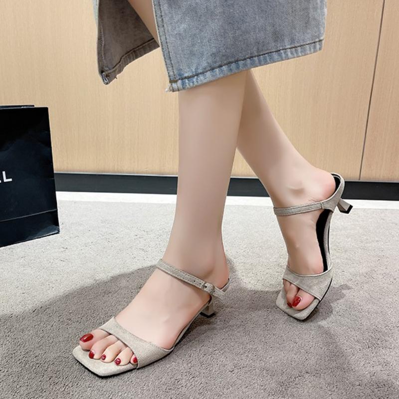 Fashion 2025 New Korean Version of The New Sexy Fish Mouth  High Heels Fashion Summer Waterproof Platform Wedding Shoes Bridesmaid Shoes